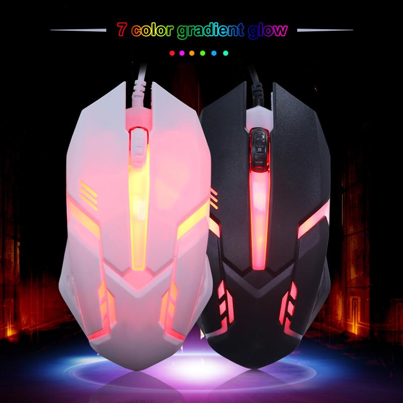 Gaming S1 Sports LED Luminous Backlit Wired Mouse USB Wired For Desktop Laptop Mute Office Computer Gaming Mouse 0
