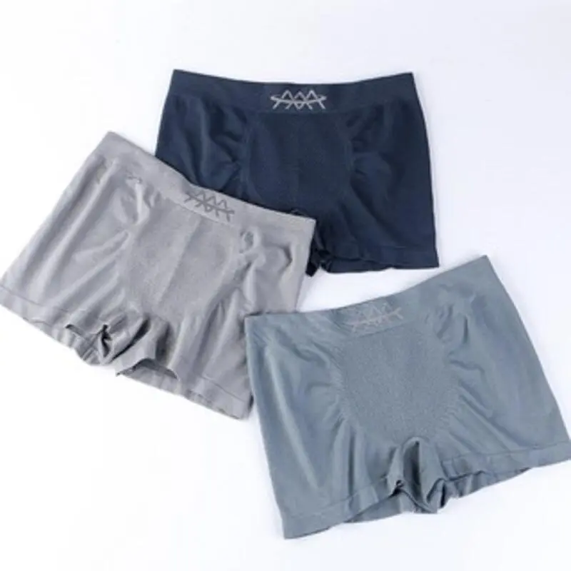 Quần Đùi Boxer Nam, Màu Trơn Chất Liệu Cotton, Thoáng Khí, Thoải Mái, Dành Cho Nam Sịp Menswear