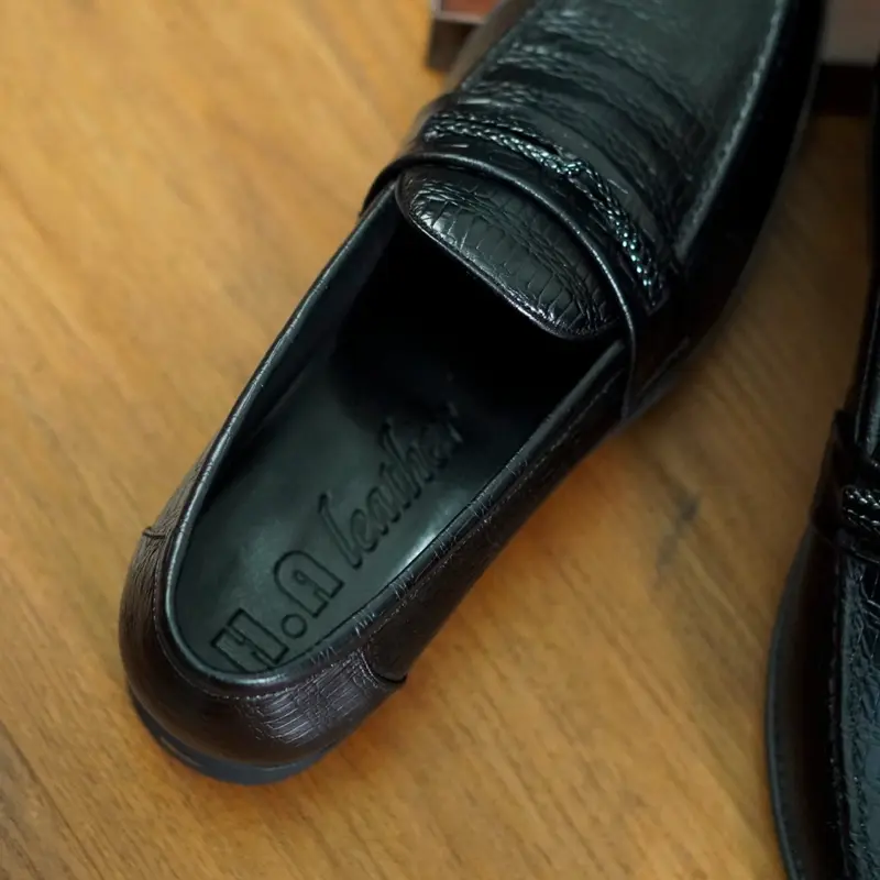Giầy nam da bò vân sần bắp I Mã GHA006I Bảo hành 12 tháng I Mũi Tròn I Đế cao su I Shoes GiàY 6