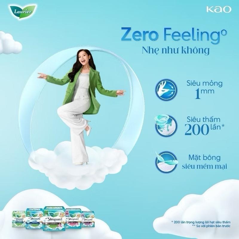 ￼(Chọn loại)Băng Vệ Sinh Laurier Siêu Mỏng Kháng Khuẩn 1mm Loại lớn Nữ Tampon Women 2