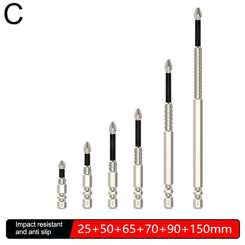 Product Introduction of Upgraded Non-slip PH2 Impact Driver Bit Set With Magnetic Phillips Screwdriver Tool 25-150mm 25