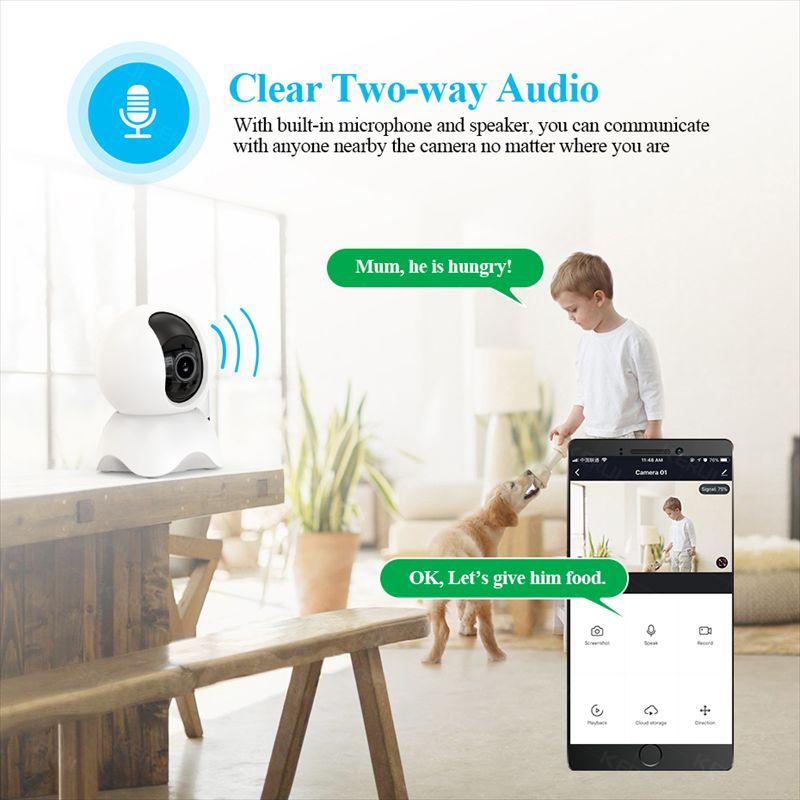 Product Introduction of D305 Hd smart wireless wifi security camera night vision remote home cctv surveillance camera 360 network 14