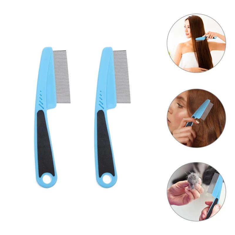 Product Introduction of 1 Pcs Stainless Steel Fine Tooth Comb Metal Head Lice Professional Combs for Hair Women Dandruff Removal Haircare Heatless 9