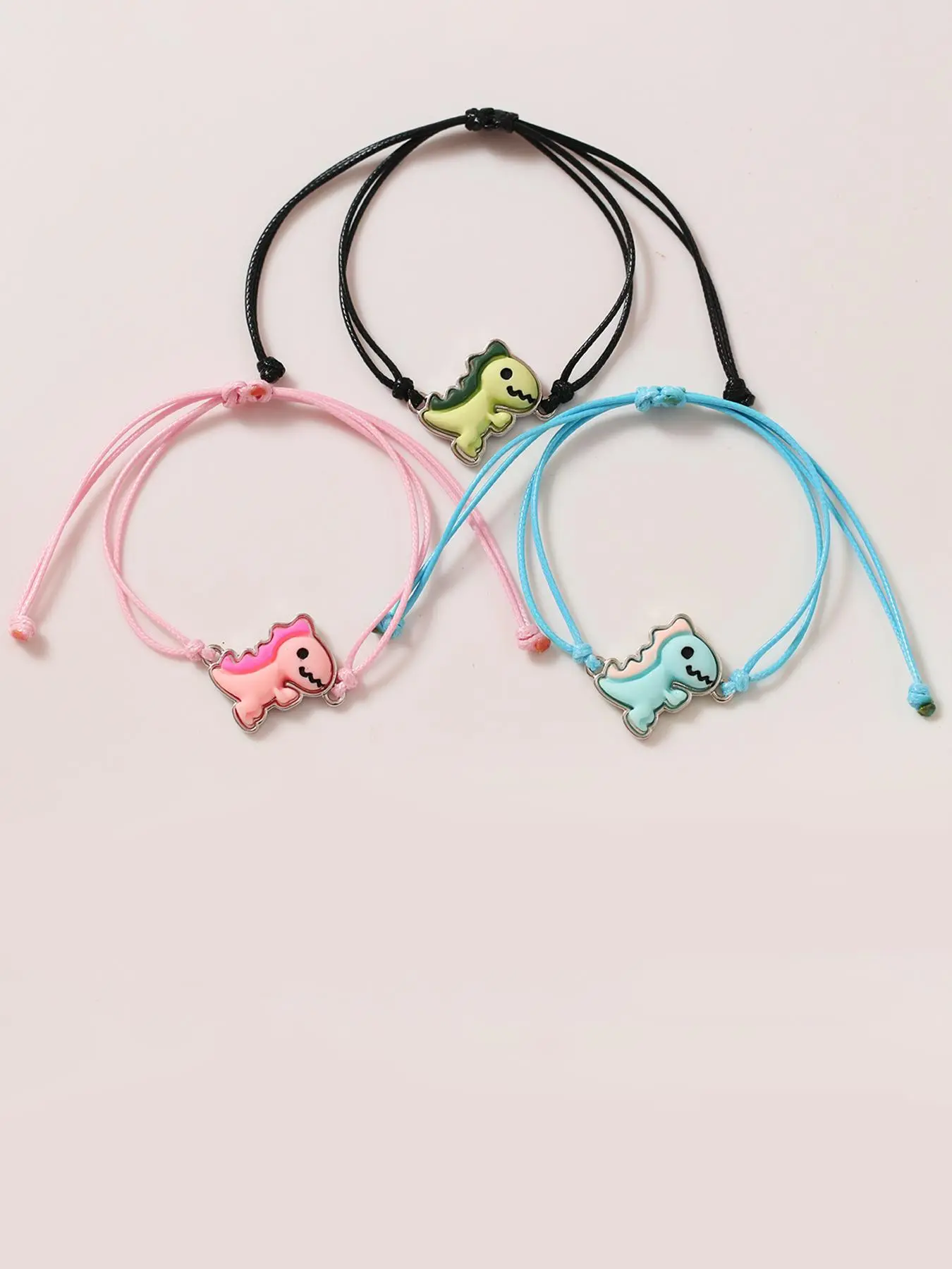 Cute Dinosaur Design Braid Bracelet, Adjustable Jewelry for Women & Men for Party, Daily Clothing Decor, Trendy All-match Jewelry for Best Friend Couple, Valentine's Day, Gift