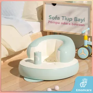 Kursi Bayi Tiup PVC yang Cocok untuk Belajar Duduk dan Makan - Sofa Bayi Tiup dengan Pompa Angin