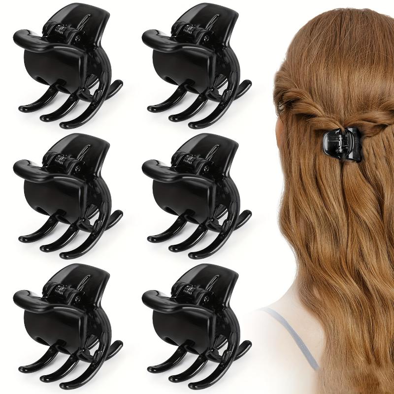 [Ponytail Clips] Set of 6 Small High Ponytail Claw Clips | Must-Have Hair Accessory for Women, Perfect for Securing Hair at The Back of The Head 5