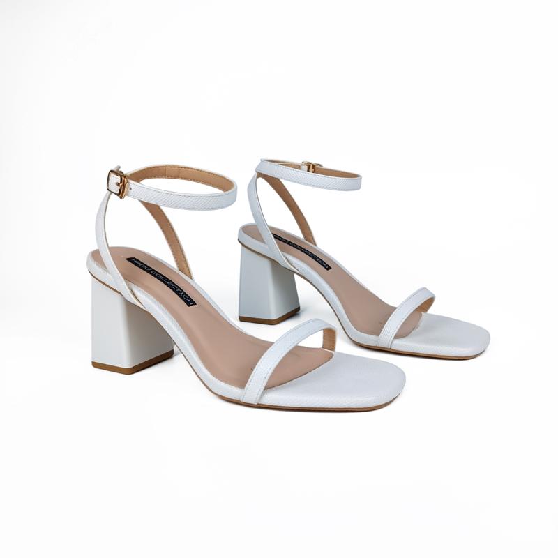Product Introduction of [Form nhỏ tăng size] Giày Sandal Gót Vuông 7P Quai Ngang Dây Mảnh HADU M7119 Da Vân Cao Cấp, Bảo Hành 12T DéP Nữ Shoes 20