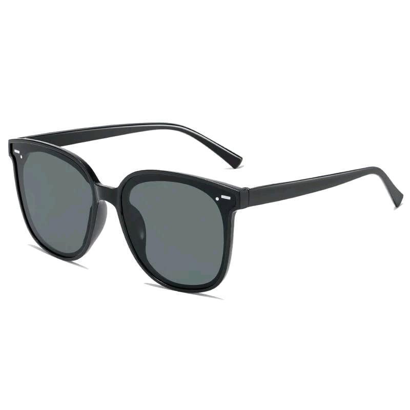 KACAMATA KEKINIAN CASUAL LENSA HITAM PRIA WANITA OVERSIZE ANTI UV Eyewear Plastik 4