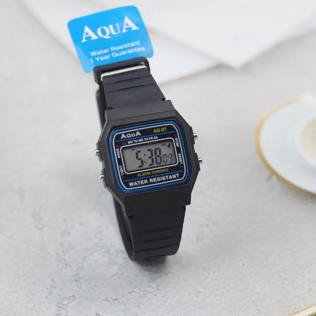 Aqua Jam Tangan Anak Laki laki Digital Karet Original Tahan Air Rubber Aksesoris