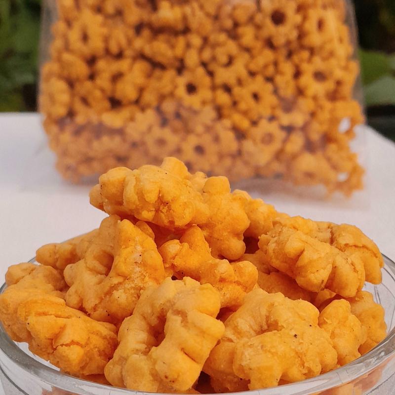 Kembang Ribut Sakura Kering 1kg - Gurih & Renyah, Berkualitas, Halal Food Snack Pedas Makanan 3