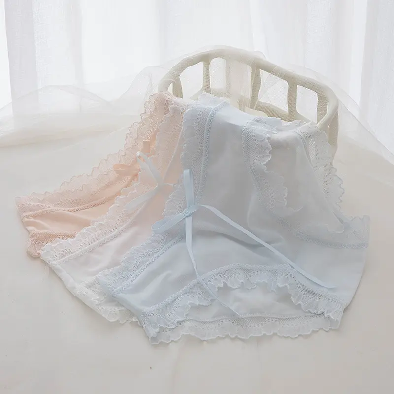 Celana Dalam Wanita Lace Lembut Pita Pakaian Dalam Wanita Premium Import 2074 7