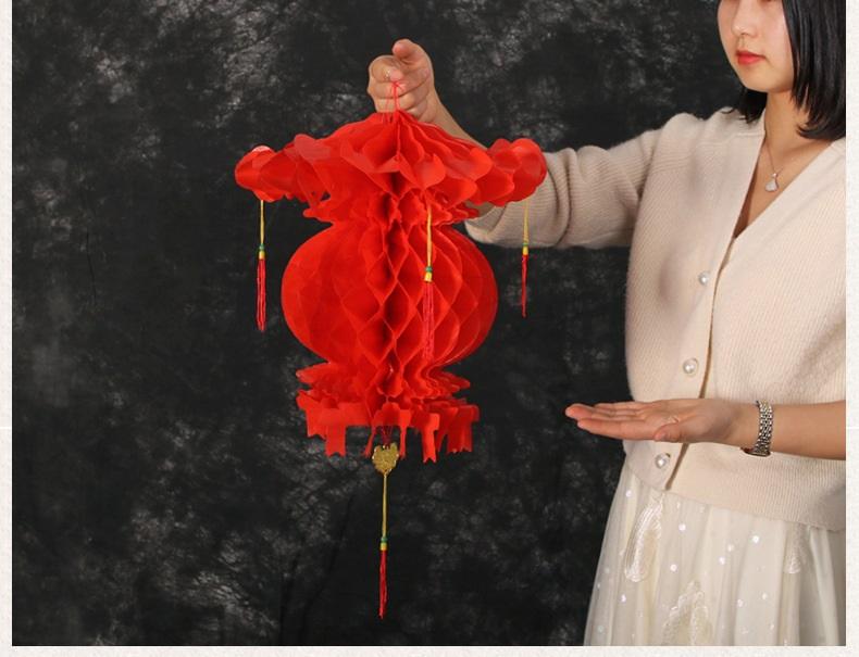 Đèn lồng đỏ Phát Tài Lộc Cực Dày trang trí tết, giấy nhựa loại 1 màu đỏ tươi Treo ngoài trời bền chắc chống nước chịu lực gió tốt Đồ trang trí Tranh