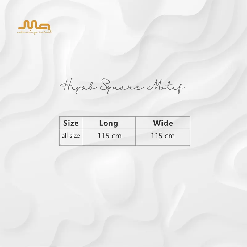 MA MENUTUP AURAT - HIJAB SEGI EMPAT MOTIF - JANNAH SERIES / SPRING SUMMER 2023 7