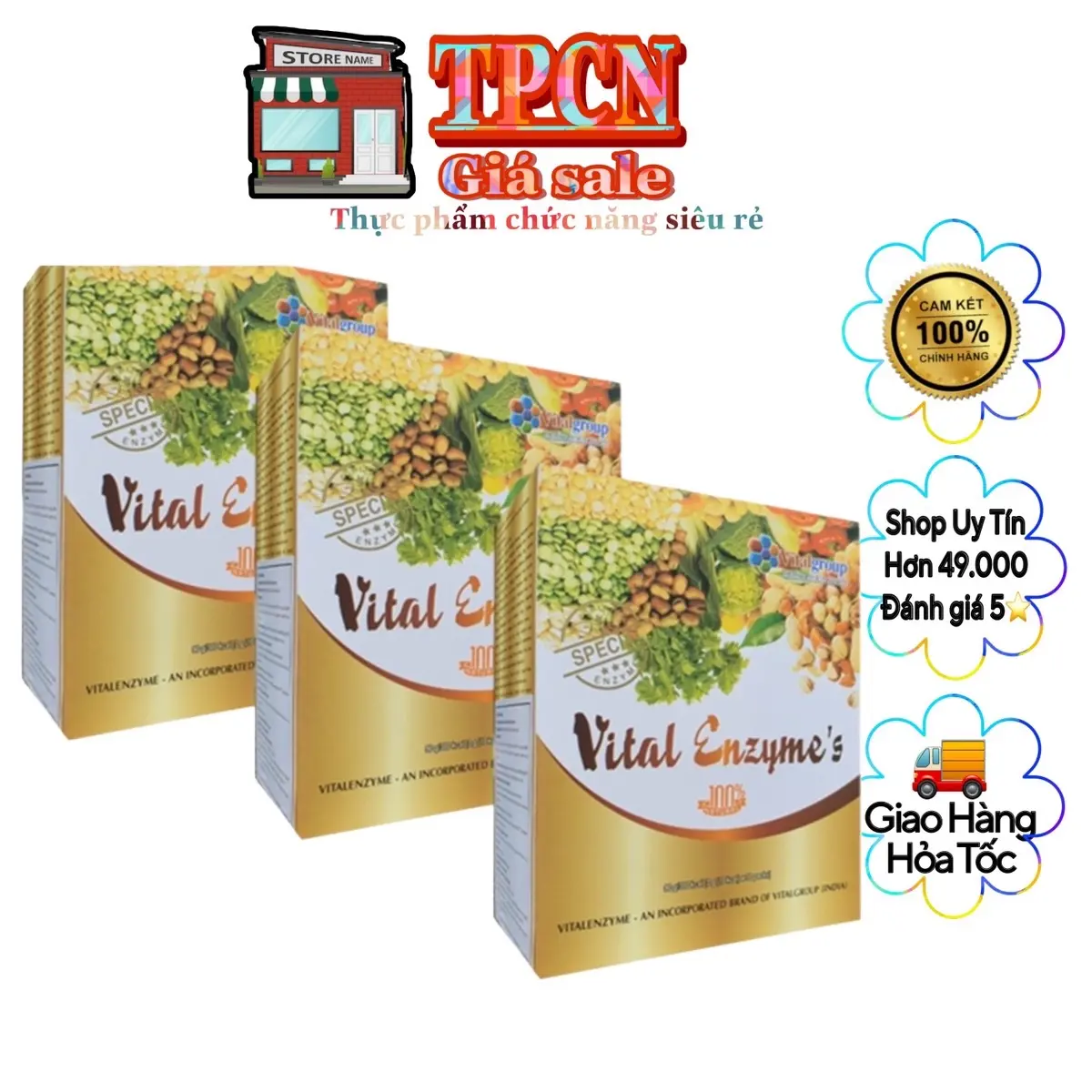 [CHÍNH HÃNG] [Combo 3 Hộp] Vital Enzyme thanh lọc cơ thể hỗ trợ tiêu hóa khỏe mạnh xuất xứ Hàn Quốc
