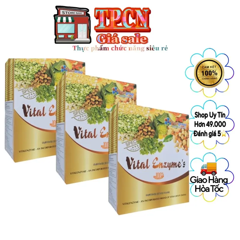 [CHÍNH HÃNG] [Combo 3 Hộp] Vital Enzyme thanh lọc cơ thể hỗ trợ tiêu hóa khỏe mạnh xuất xứ Hàn Quốc 0