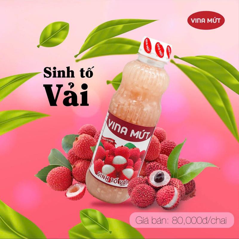 [Chai 275 gam] Sinh tố Vina Mứt đầy đủ các hương vị để làm sinh tố, panacota, thức uống, làm kem,... 5