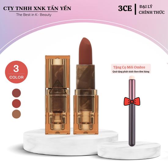 Son Thỏi Thu Đông Vân Đá 3ce Deep Under More Deep Lip Color