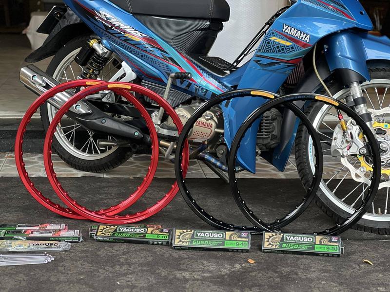 Niềng nhôm Excel mod 1.4 1.4 kèm căm YAGUSO SIÊU SÁNG gắn cho nhiều dòng xe Gắn Máy Niềng nhôm phụ kiện / Chất liệu 6063 aluminum . Cao cấp hàng chính hãng made in thailand