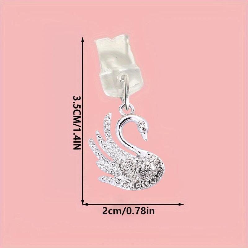 Product Introduction of Swan Design Phone Dust Plug, 1 Count Phone Charging Port Decorative Dust Plug, Fashionable Phone Charging Port Dust Plug for iPhone & Android Phone, Phone Accessories for Women & Girls 16