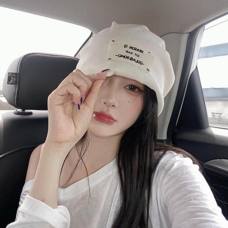 Product Introduction of Mũ Len, Phong Cách Nhật Bản, Mũ Len, Dành Cho Nữ, Phong Cách Hàn Quốc, Hợp Xu hướng Và Dễ Phối Đồ, Màu Trơn Mũ Tay Áo, Mũ Len Dệt Kim, Mũ Len, Mũ Hat Nón Women Cap 0