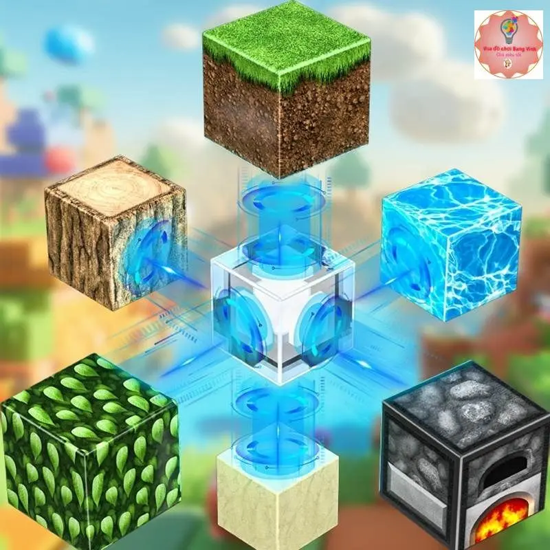 Mô Hình Lắp Ráp Minecraft Từ Các Khối Nam Châm Block Minecraft Nam Châm Đồ Chơi Xây Dựng Các Khối Nam Châm Minecraft 5