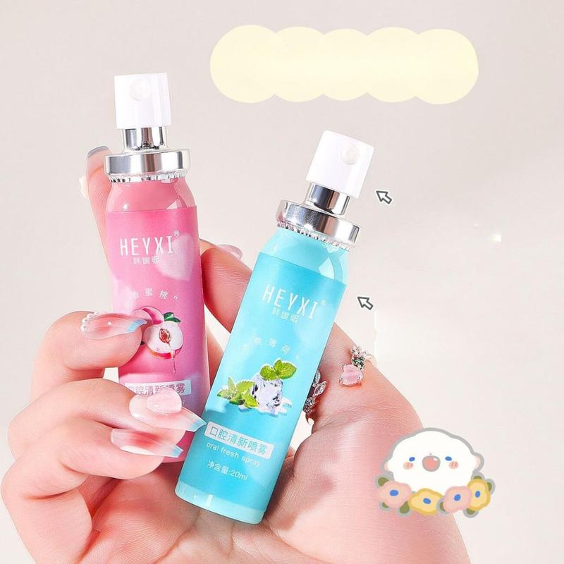 Product Introduction of Xịt Thơm Miệng HEYXI 20ml Hương Bạc Hà & Đào Thơm Mát 1