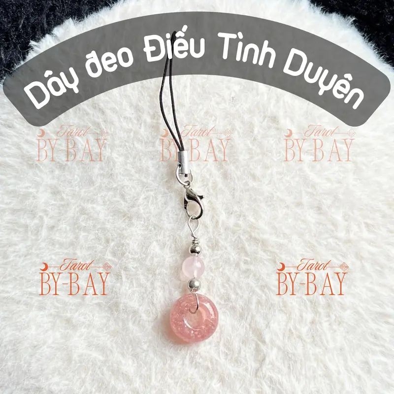 Dây đeo điện thoại may mắn Đồng Điều mix Hạt Năng Lượng - Chibaytarot 2