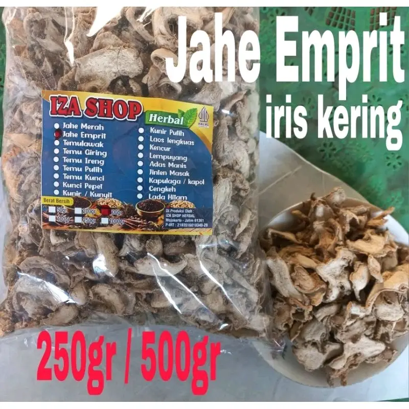 Jahe Emprit iris kering 500gr Pedas 0