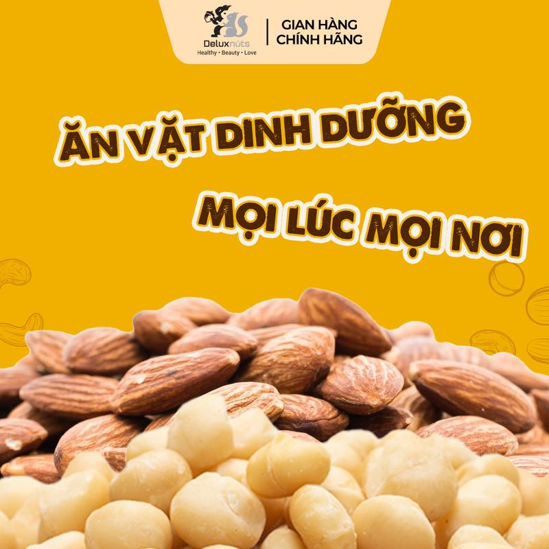 Gói Mixednuts 40g Deluxnuts |  Hạt Tổng Hợp Dinh Dưỡng Deluxnuts Snack Ăn Vặt (Gói 40g) 8