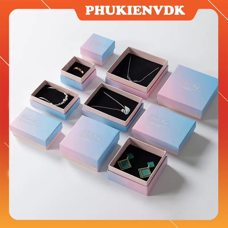 Hộp quà tặng hộp trang sức màu hồng Gradient H8 3