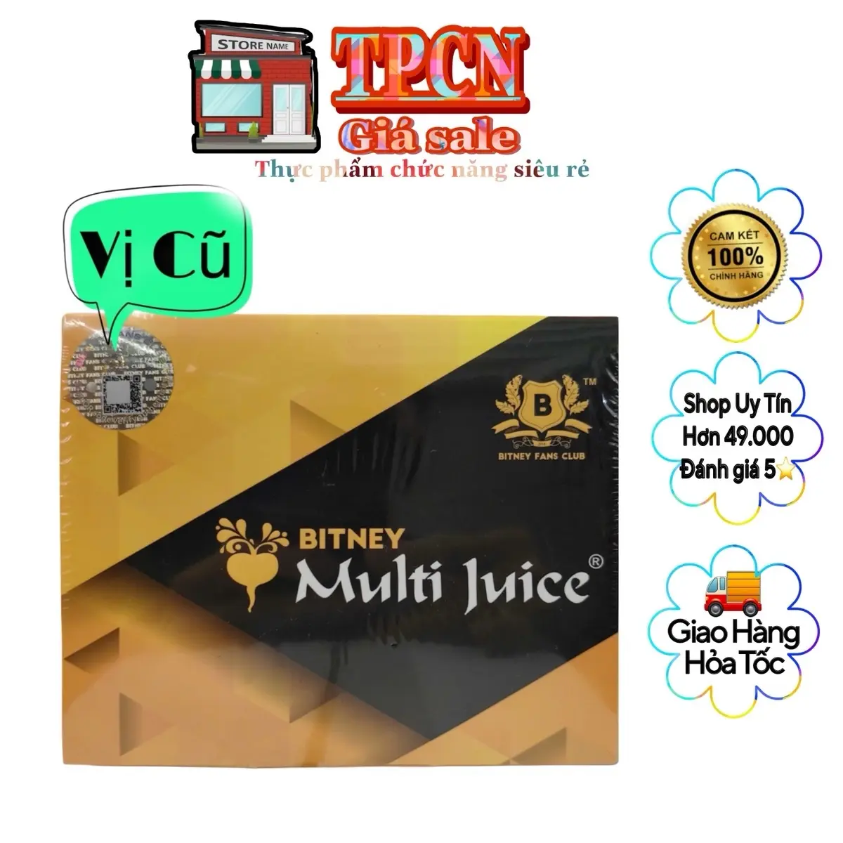 [Vị Cũ] Trà Multi Juice cân bằng SL nam nữ Tea Chua