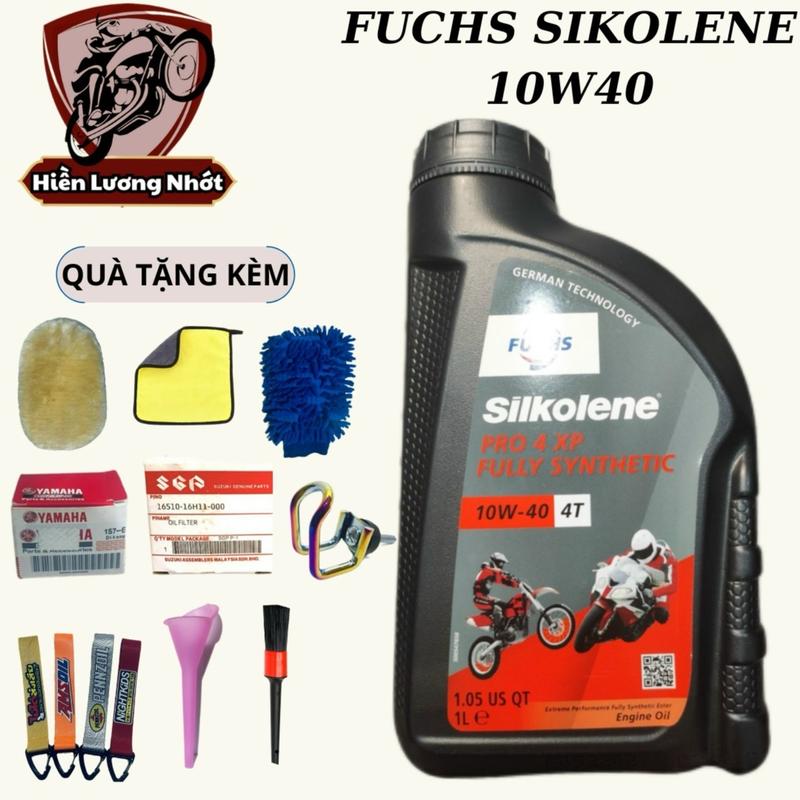 [FUCHS] Nhớt xe số FUCHS SILKOLENE PRO 4 10w-40 100% tổng hợp - có chiết lẻ - chính hãng Dầu Nhớt Dầu