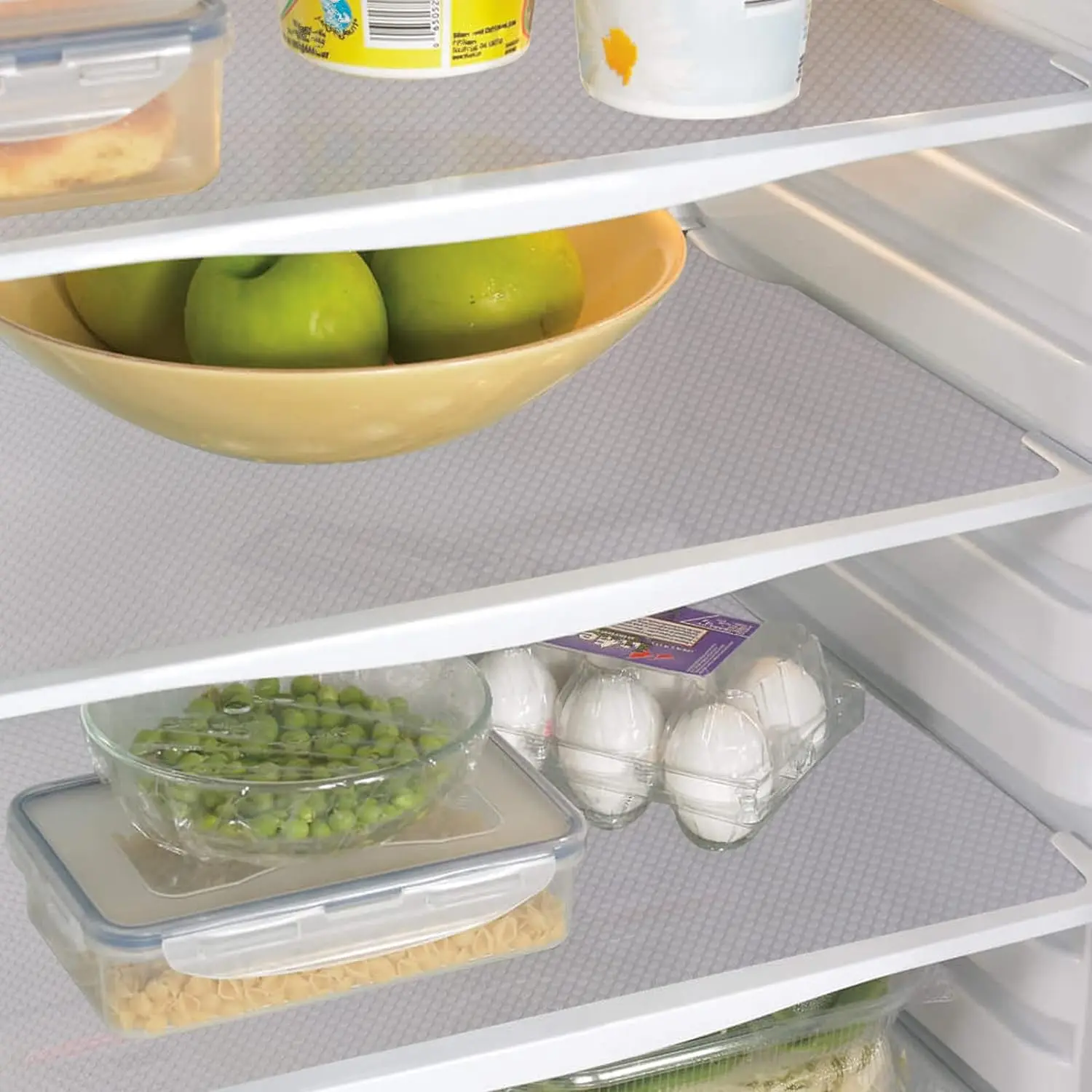 Refrigerator Drawer Liner, 4 Counts Washable Refrigerator Mat, Home Kitchen Gadgets Accessories for Freezer & Shelf & Cupboard
