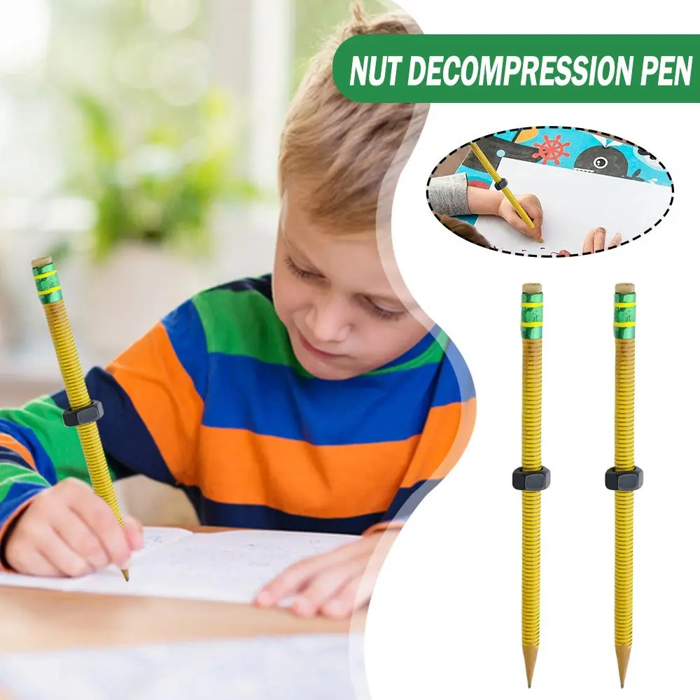 ADHD Pencil, Relieve Anxiety Enhances Focus Threaded Fidget Pencil ...