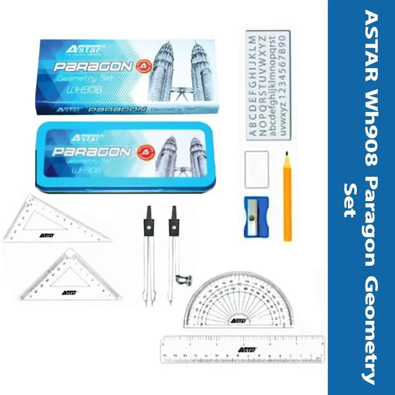 Astar WH-908 Paragon Mathematical Set / Geometry Set / Mathematical ...