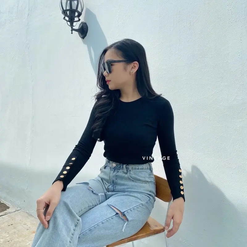 KAREEN TOP ATASAN WANITA BLOUSE KNIT
