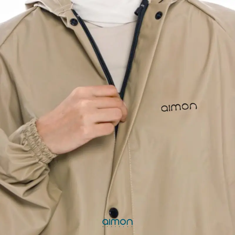 Aimon Jas Hujan Pria Wanita Setelan Dewasa PVC Tahan Air Sepeda Motor Raincoat 6