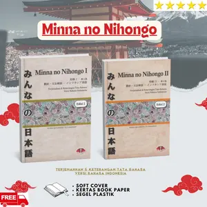 Buku minna no nihongo 1 dan 2 edisi 2 terjemahan & keterangan tata bahasa versi bahasa indonesia / BOOKPAPER