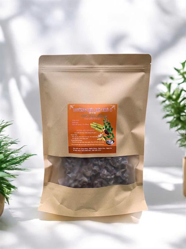  Đường Mía Hà Thủ Ô  Đường Hà Thủ Ô Làm Từ Mật Mía Nguyên Chất Và Các Thảo Dược Tự Nhiên Túi 1Kg 