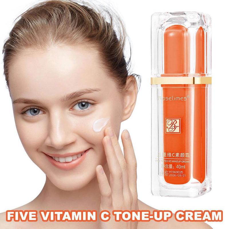 Product Introduction of 【Buy 1 Take 1】VC Makeup Primer Moisturizing Primer Blemish Waterproof Long-lasting Oil Control Primer 40ml*2pcs 15
