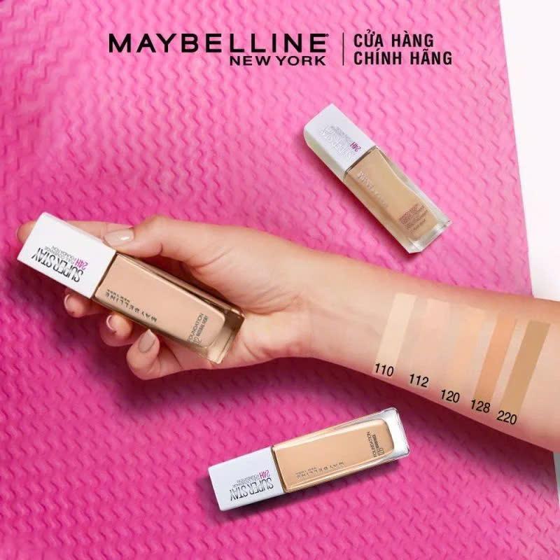 Kem Nền Che Phủ Hoàn Hảo, Bền Màu, Lâu Trôi 24h Maybelline Super Stay 30ml - NẮP TRẮNG THANH LÍ 5/2025