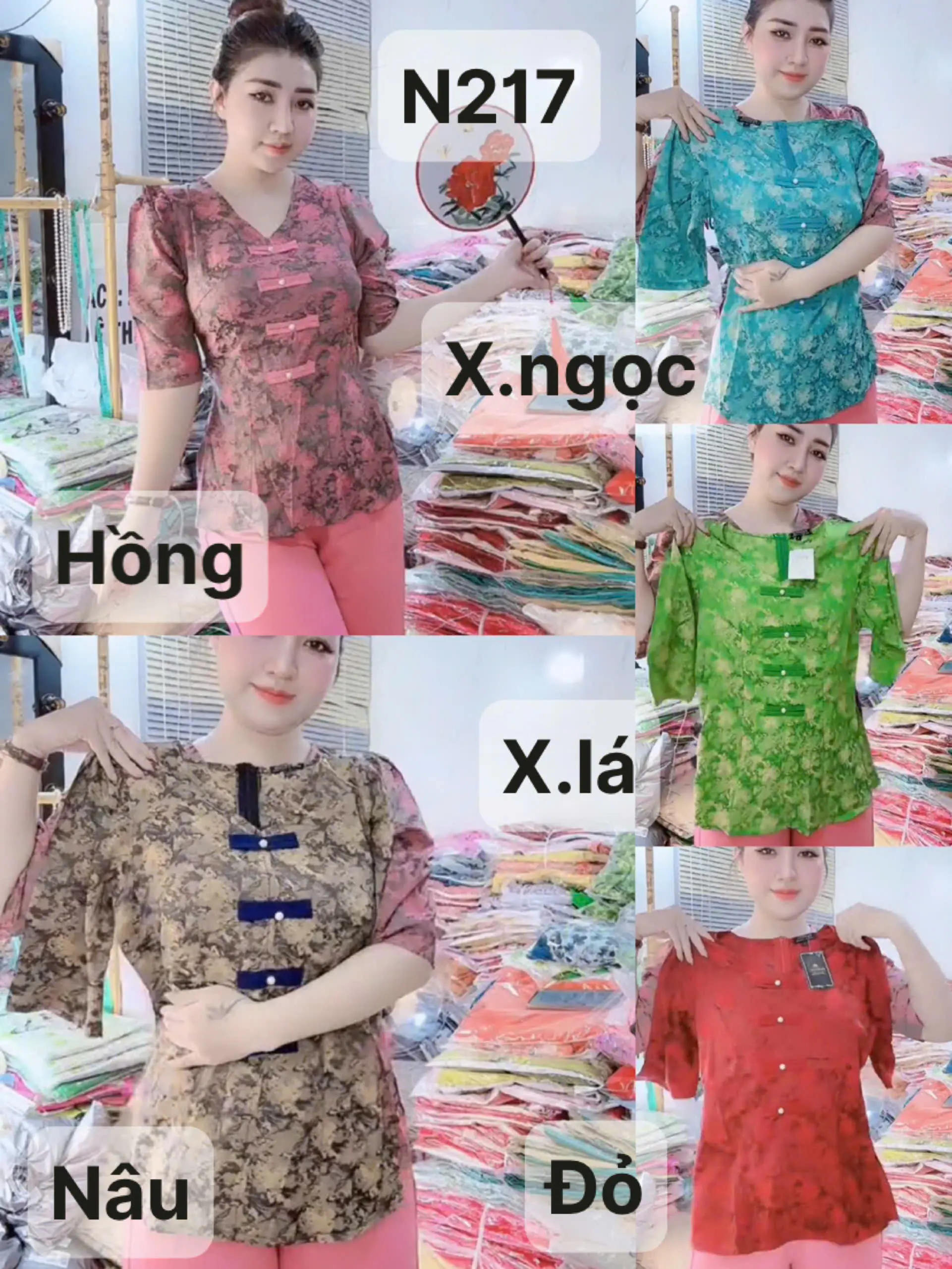 [Mã N217] Sét Bộ bà ba tôn dáng sang trọng