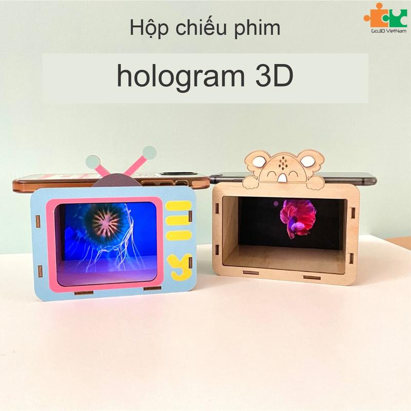 Hộp chiếu phim hologram 3d đồ chơi cho bé