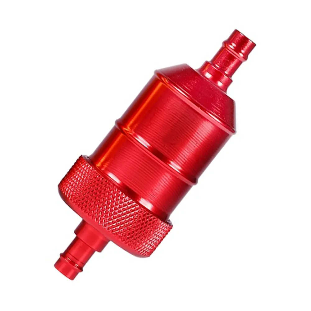 queints Universal Aluminium Alloy CNC Motocycle Fuel Petrol Filter Replacement Spare