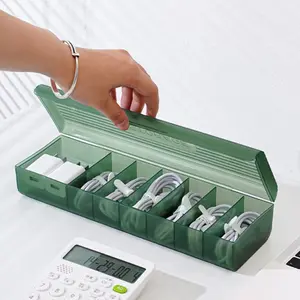 Inaso Kotak Tempat Penyimpanan Kabel Storage Kabel Data Tempat Penyimpanan Aksesoris Meja Kotak Kabel HSB611