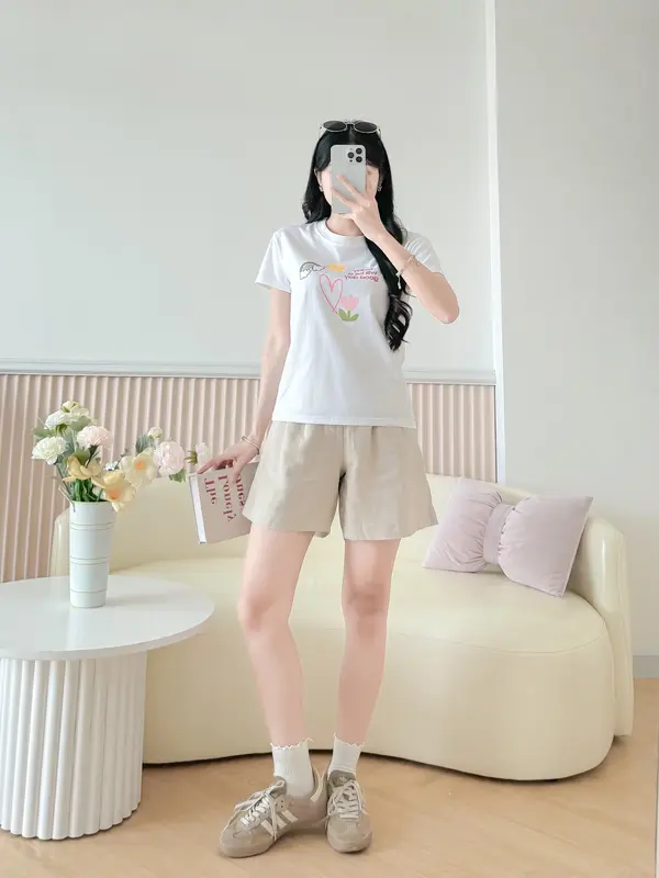Áo Thun BabyTee - Form vừa cổ tròn - Hình Họa Tiết Năng Lượng - Cotton 2 chiều 240GSM 5