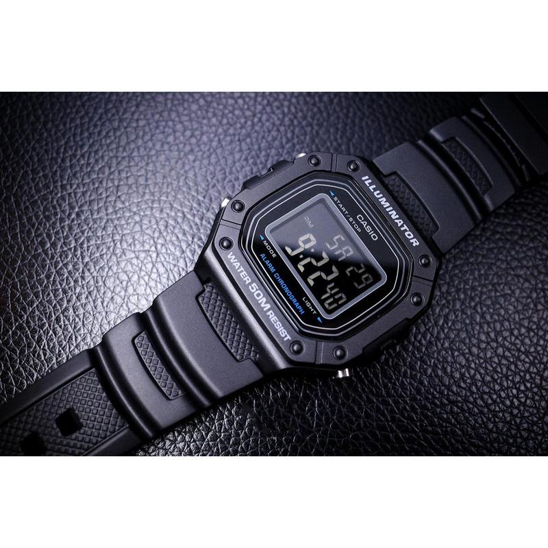 Đồng Hồ Nam Dây Nhựa CASIO W-218H-1BVDF Pin 7 Năm | W-218H-1B 3