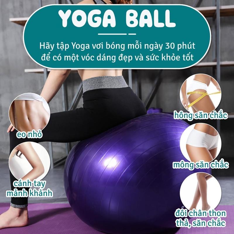 Product Introduction of (45CM)BG-[ KHÔNG KÈM BƠM ]Bóng Tập YOGA, Tập Gym Thể Hình Cao Cấp Dày 2mm Chống Nổ Cao Su 1