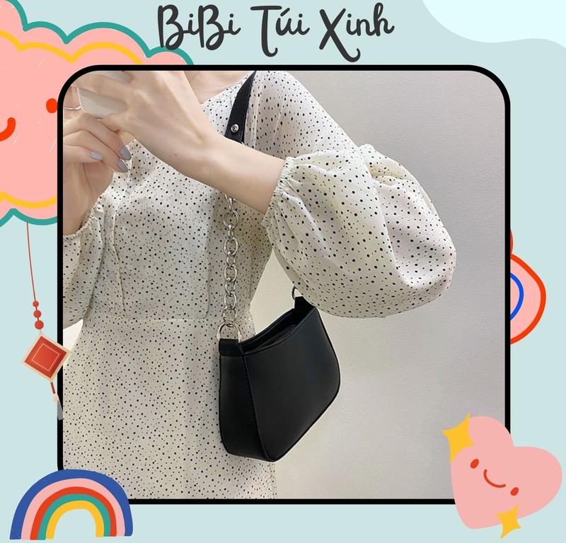 Product Introduction of Túi kẹp nách nữ mềm trơn basic hai dây đeo dễ phối đồ có khóa miệng phong cách Hàn Quốc 30