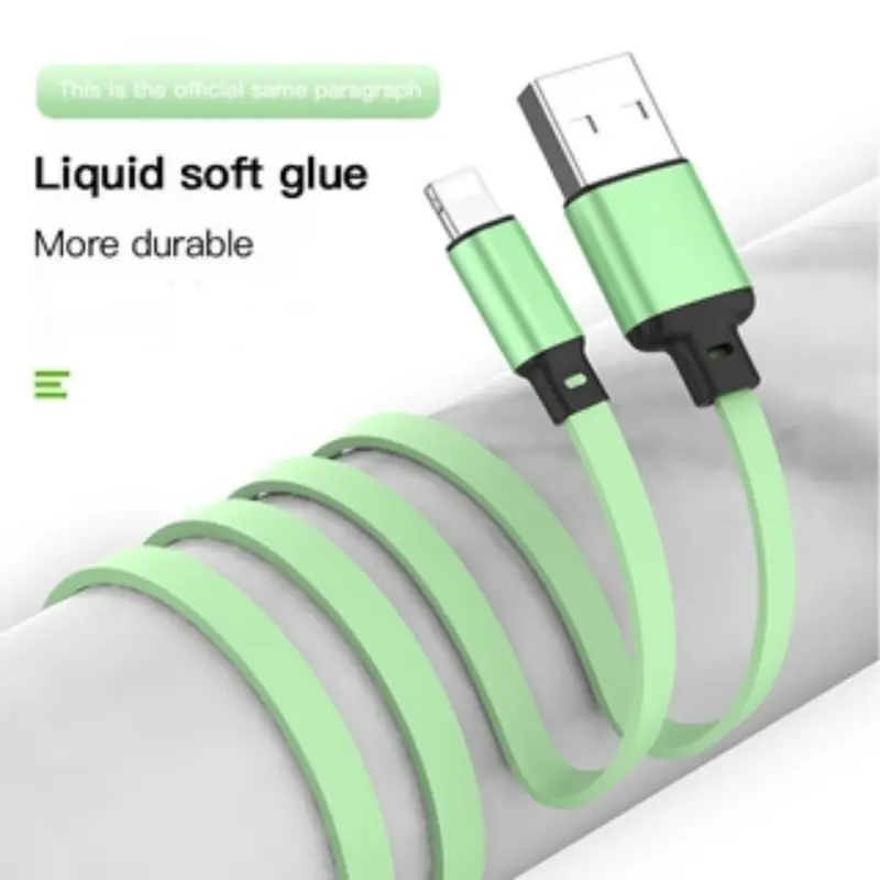 3in1 Kabel Data / Charger Micro USB / Type C Fast Charging Bahan Silikon Untuk Panjang Ponsel Pengisi Ungu Hitam Pink Putih Cable 4